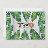 Jungle Girl 2. Geburtstag Party Einladung Foto (Rückseite)