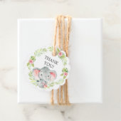 Jungle Girl Elephant Baby Dusche Gefallen Tag Geschenkanhänger (Beispiel)