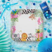 Jungle Girls Paper Plate Pappteller (Party)