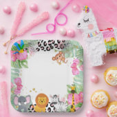 Jungle Girls Paper Plate Pappteller (Party)