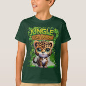 Jungle Go Wild Leopard Kitty Cat Wildlife Animal � T-Shirt (Vorderseite)