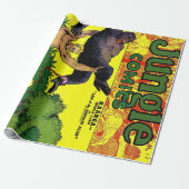 Jungle Gorilla's Lair Vintage Comicen Geschenkpapier (Ungerollt)