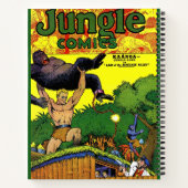Jungle Gorilla's Lair Vintage Comicen Notizblock (Rückseite)