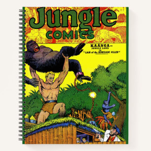Jungle Gorilla's Lair Vintage Comicen Notizblock