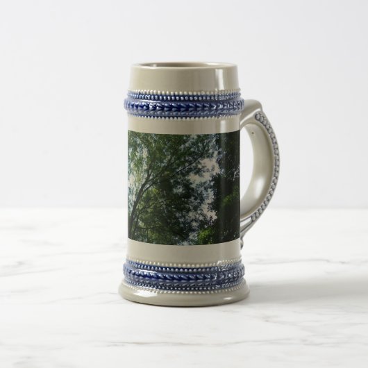 Jungle Gray / Blue 22 oz Stein Bierglas (VorderseiteRechts)