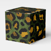 Jungle Green Yellow Cheetah Leopard Muster Geschenkschachtel (Vorderseite)