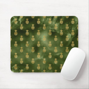 Jungle Grüngelber Ananas Tropisches Obst Mousepad
