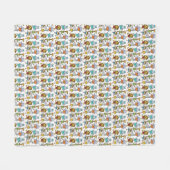 Jungle Gym trainieren Tiere Fleecedecke (Vorderseite (Horizontal))