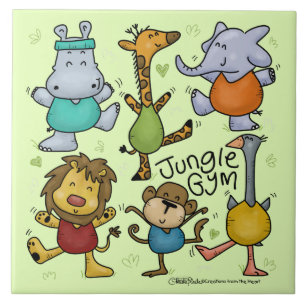 Jungle Gym trainieren Tiere Fliese