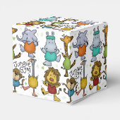 Jungle Gym trainieren Tiere Geschenkschachtel (Rückseite)
