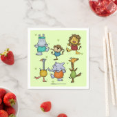 Jungle Gym trainieren Tiere Serviette (Beispiel)