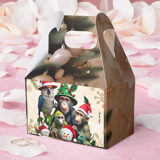"Jungle Holiday Cheer" Geschenkschachtel (Hochzeit)