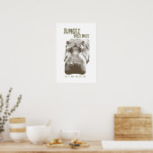Jungle Instinct™_Kiboko_2 Ton braun Poster (Küche)