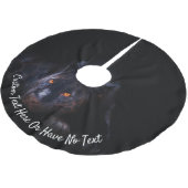 Jungle Jaguar Leopard Black Cat Panther Brushed P Polyester Weihnachtsbaumdecke (Schrägansicht)