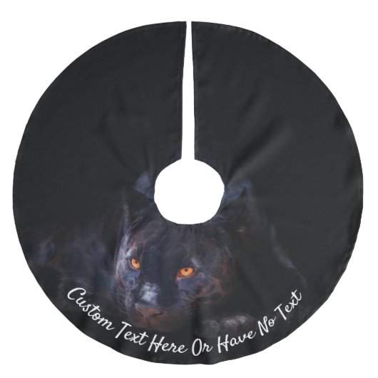 Jungle Jaguar Leopard Black Cat Panther Brushed P Polyester Weihnachtsbaumdecke (Vorderseite)