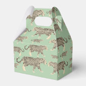 Jungle Jaguar Tiermuster Erstmaliges Monogramm Geschenkschachtel (Rückseite)