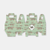 Jungle Jaguar Tiermuster Erstmaliges Monogramm Geschenkschachtel (Ungefaltet)