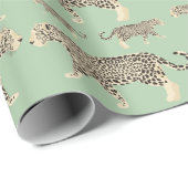 Jungle Jaguar Tiermuster Geschenkpapier (Rolleneckpunkt)