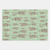 Jungle Jaguar Tiermuster Geschenkpapier Set (Vorderseite 2)