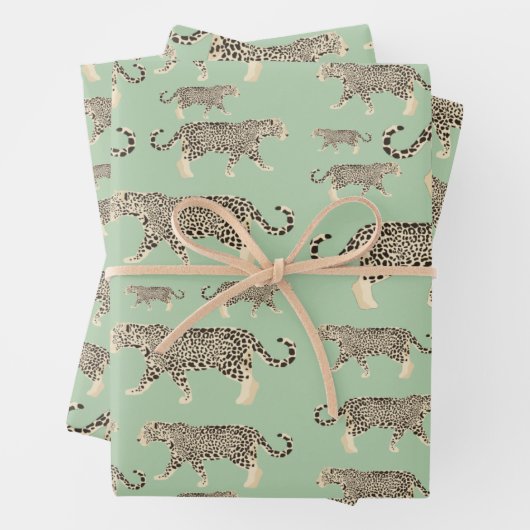Jungle Jaguar Tiermuster Geschenkpapier Set (Beispiel)
