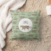 Jungle Jaguar Tiermuster Kissen (Decke)