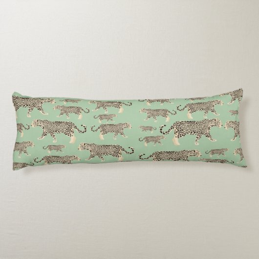 Jungle Jaguar Tiermuster Seitenschläferkissen (Rückseite)