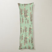 Jungle Jaguar Tiermuster Seitenschläferkissen (Rückseite (Vertikal))