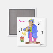 Jungle Jazz Magnet (Vorderseite/Rückseite)