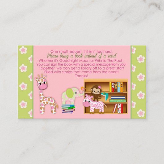 Jungle Jill Book Requests statt einer Card 100pk Begleitkarte (Vorderseite)