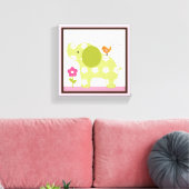 Jungle Jill Elephant Girl Animals Canvas Print Leinwanddruck (Insitu (Wohnzimmer))