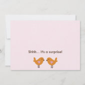 Jungle Jill/Girl Animals Kinderdusche Einladung (Rückseite)