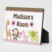 Jungle Jill Girl Animals Plaque Fotoplatte (Seite)