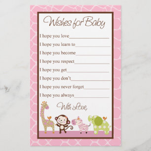 Jungle Jill/Girl Animals will Baby Dusche