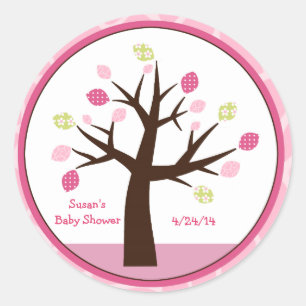 Jungle Jill/Girl Tree/Stickers/Cupcake Toppers Runder Aufkleber