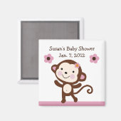 Jungle Jill Monkey Magnet/Keepake/Gastgeschenk Magnet (Vorderseite/Rückseite)