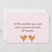 Jungle Jill / Niedlichen Tiere Dankeschön Karte (Rückseite)