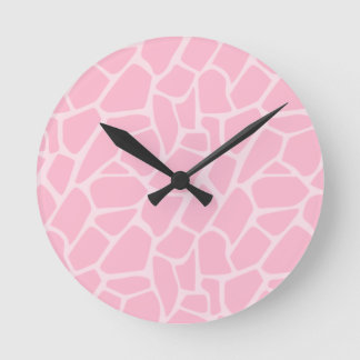 Jungle Jill Pink Giraffe Musteruhr Runde Wanduhr