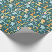 Jungle Joy Baby Dusche Packpapier (Ecke)