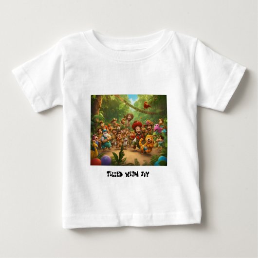 Jungle Joy: Entfesseln Sie Ihre innere Wilde eins Baby T-shirt (Vorderseite)