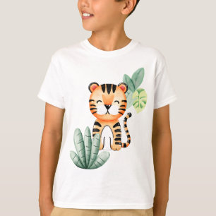 Jungle Joy: Happy Tiger Kids T - Shirt