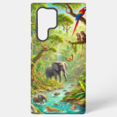 "Jungle Joy" Samsung S22 Ultra Case Samsung Galaxy Hülle (Rückseite)