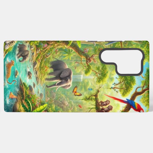 "Jungle Joy" Samsung S22 Ultra Case Samsung Galaxy Hülle (Rückseite (Horizontal))