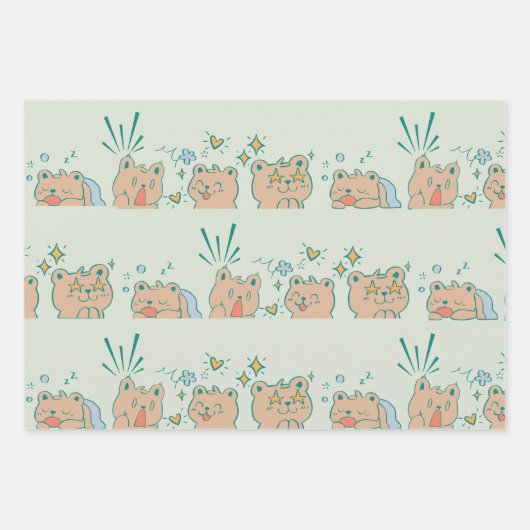 Jungle Joy Wrapping Paper Geschenkpapier Set (Vorderseite 3)