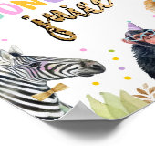 Jungle Juice Safari Tiere Geburtstagsdrink Poster (Ecke)
