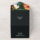 Jungle-Kakadu-Papagei-Hibiskus All In One Einladung (Außenbereich)