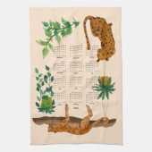 Jungle-Katzen; Leoparden und Topf-Pflanze 2025 Geschirrtuch (Vertikal)