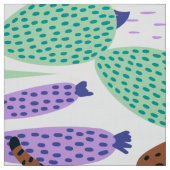 Jungle Katzen mit Blume und Blätter Stoff (Muster)