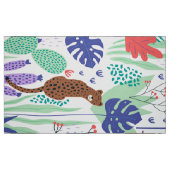Jungle Katzen mit Blume und Blätter Stoff (Fat Quarter (45,7 x 55,9 cm))