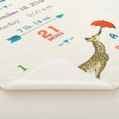 Jungle Kinderzimmer Flying Giraffe Baby Boy Geburt Sherpadecke (3/4)