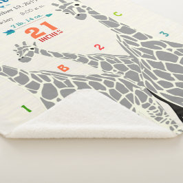 Jungle Kinderzimmer Giraffe Family Baby Boy Geburt Sherpadecke